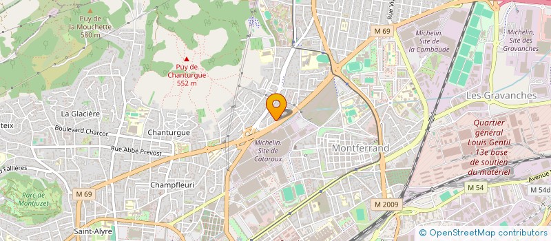 localisation de l'entreprise SCI AVINE  CLERMONT-FERRAND