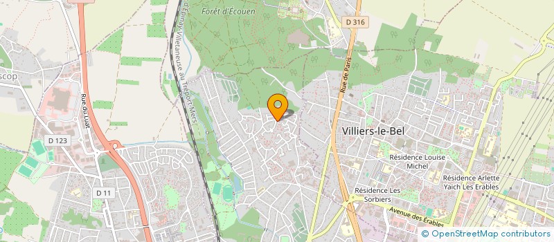 localisation de l'entreprise SCI AVIP  SARCELLES