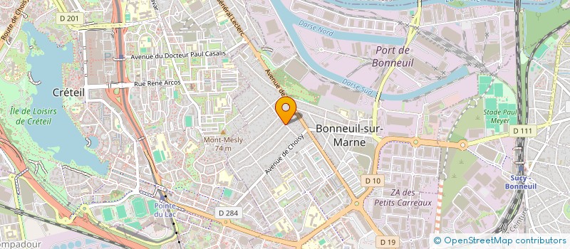 localisation de l'entreprise SCI AVIV à BONNEUIL-SUR-MARNE