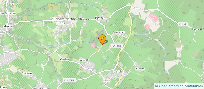 localisation de l'entreprise SCI AVJC MERIGNAC  CARDAN