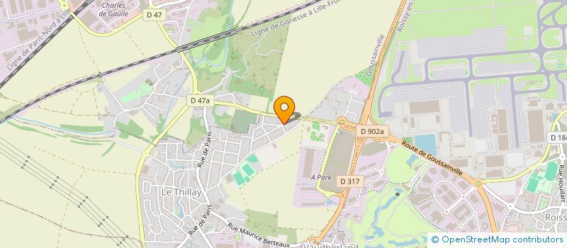 localisation de l'entreprise SCI AVLS FRANCE  LE THILLAY