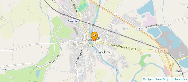 localisation de l'entreprise SCI AVM à SAVERDUN