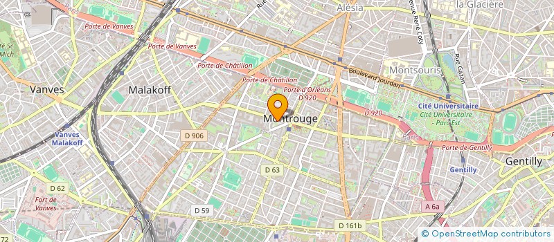 localisation de l'entreprise SCI AVM PATRIMOINE  MONTROUGE