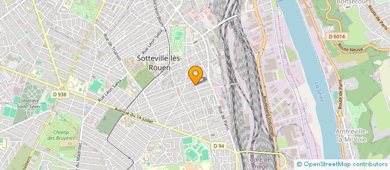 localisation de l'entreprise SCI AVMILAZ  SOTTEVILLE-LES-ROUEN