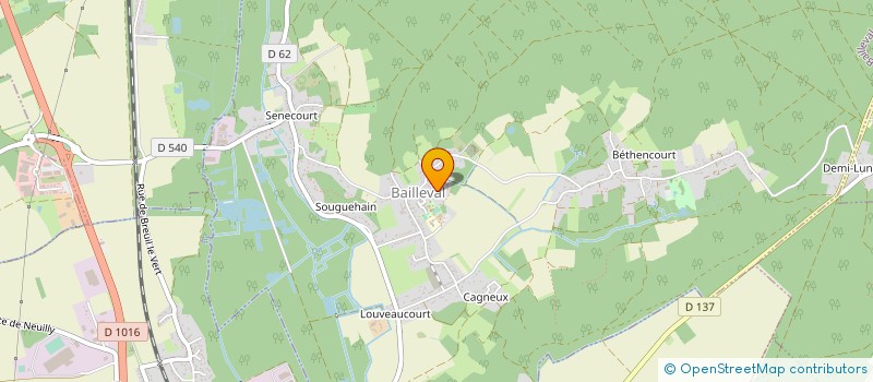 localisation de l'entreprise SCI AVNS  BAILLEVAL