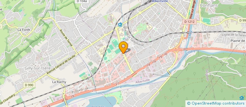 localisation de l'entreprise SCI AVOLA  ALBERTVILLE