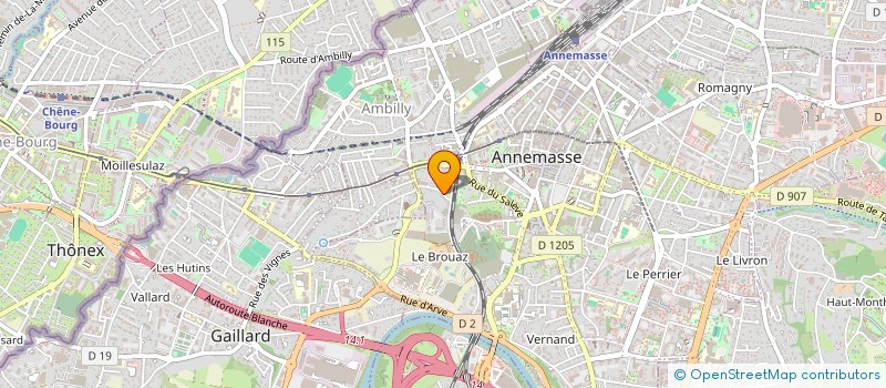 localisation de l'entreprise SCI AVOMARC à ANNEMASSE