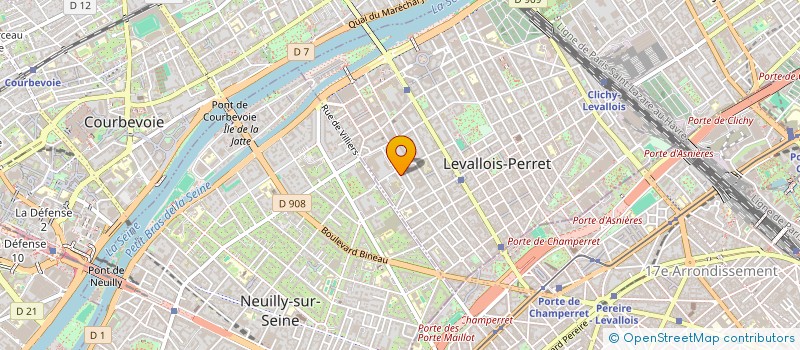 localisation de l'entreprise SCI AVOREA à LEVALLOIS-PERRET