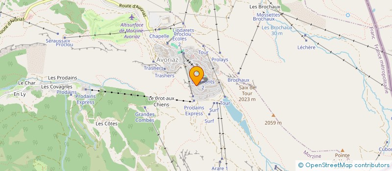 localisation de l'entreprise SCI AVORIAZ  MORZINE