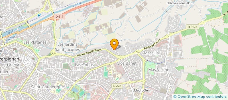 localisation de l'entreprise SCI AVRIL  PERPIGNAN