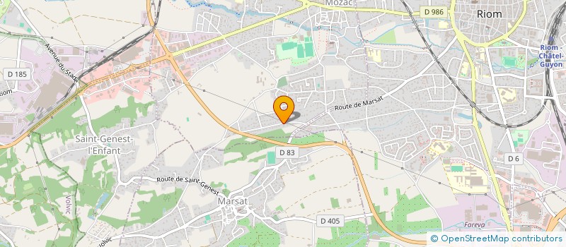 localisation de l'entreprise SCI AVRIL  SAINT-CHRISTAUD