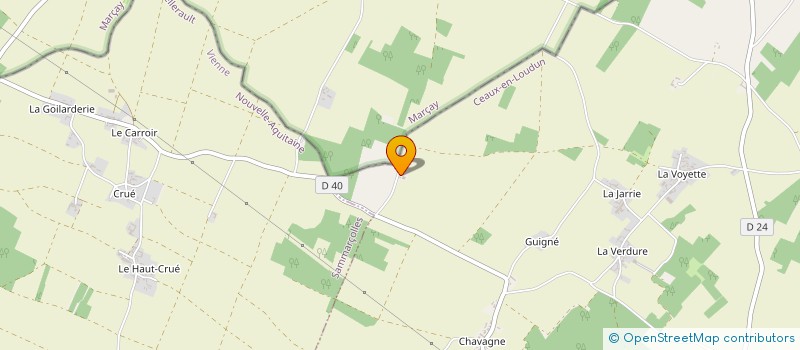 localisation de l'entreprise SCI AVRIL  CEAUX-EN-LOUDUN