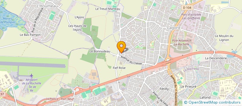 localisation de l'entreprise SCI AVRILLEAU  LAGORD