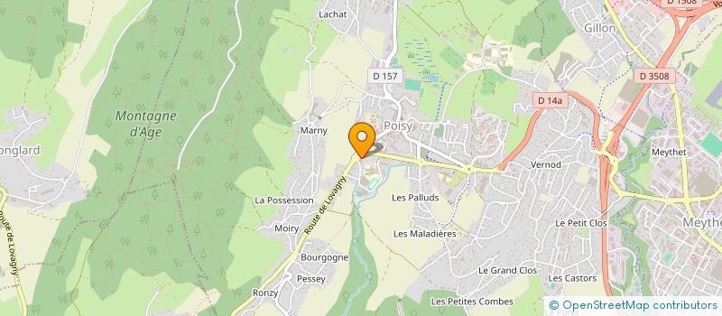 localisation de l'entreprise SCI AVRILLON  POISY