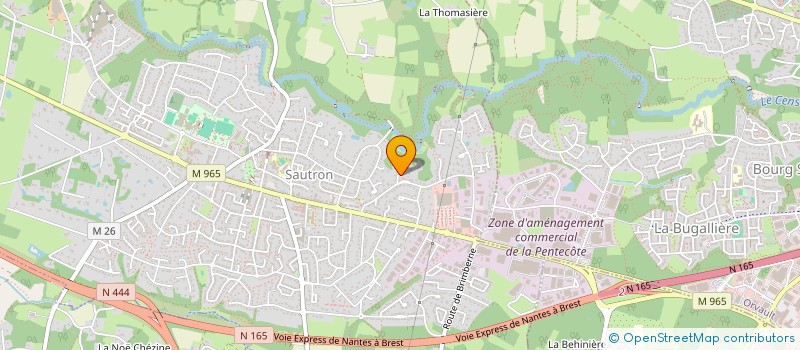 localisation de l'entreprise SCI AVYMAJE à SAUTRON