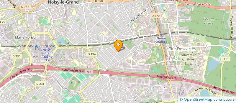 localisation de l'entreprise SCI AW à NOISY-LE-GRAND