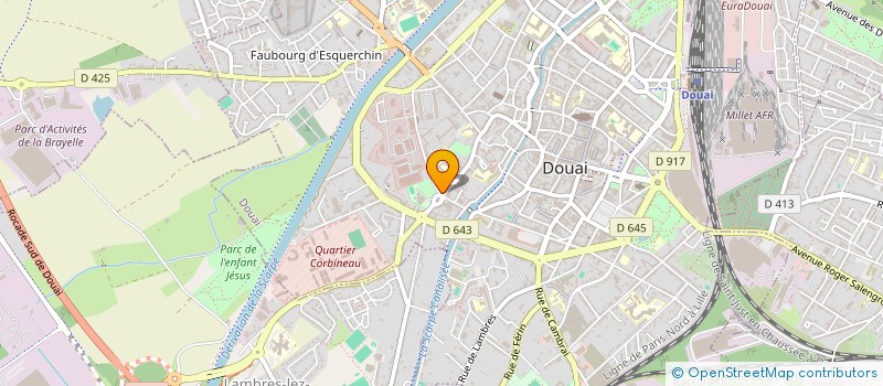 localisation de l'entreprise SCI AW IMMOBILIER à DOUAI