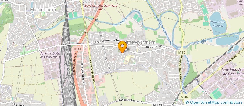 localisation de l'entreprise SCI AW-PATRIMOINE  SOUFFELWEYERSHEIM