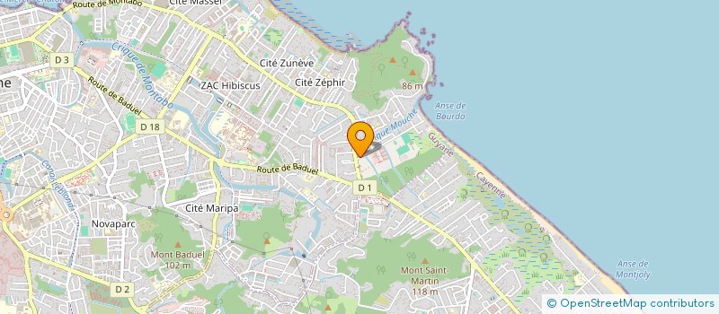 localisation de l'entreprise SCI AWAD ESPER  CAYENNE