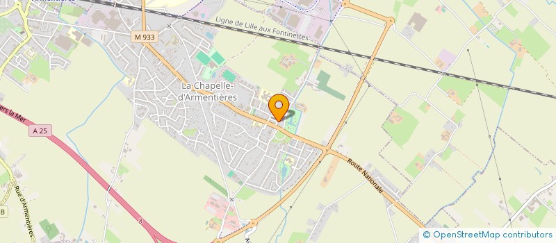 localisation de l'entreprise SCI AWALI  LA CHAPELLE-D'ARMENTIERES