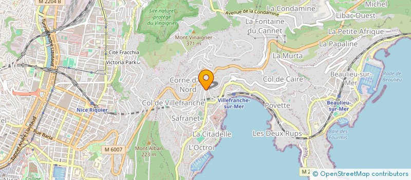 localisation de l'entreprise SCI AWAS à VILLEFRANCHE-SUR-MER