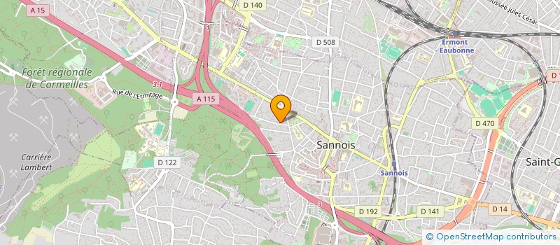 localisation de l'entreprise SCI AWCL  SANNOIS