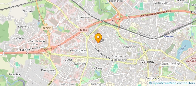 localisation de l'entreprise SCI AX à VANNES