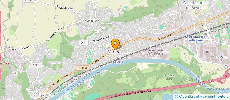 localisation de l'entreprise SCI AX à MIRIBEL
