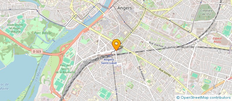 localisation de l'entreprise SCI AX & CO à ANGERS
