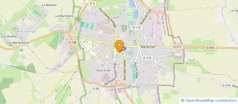 localisation de l'entreprise SCI AXAC  MAMERS