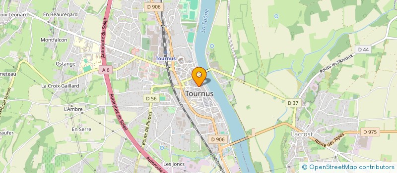 localisation de l'entreprise SCI AXACO à TOURNUS