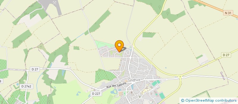 localisation de l'entreprise SCI AXAE  GUEUX