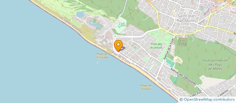 localisation de l'entreprise SCI AXAL  SAINT-JEAN-DE-MONTS