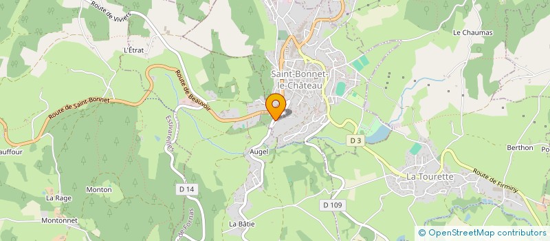 localisation de l'entreprise SCI AXAL  SAINT-BONNET-LE-CHATEAU