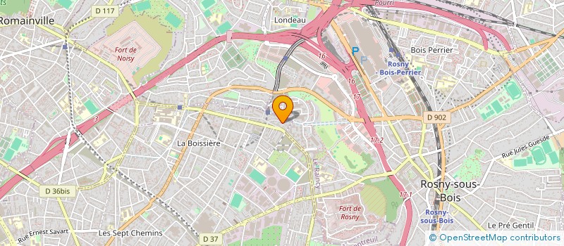 localisation de l'entreprise SCI - AXANE à MONTREUIL
