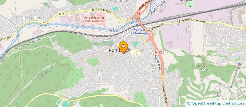 localisation de l'entreprise SCI AXANN  ROMBAS