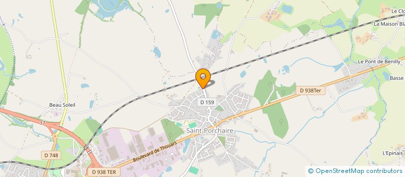 localisation de l'entreprise SCI AXCATI  BRESSUIRE