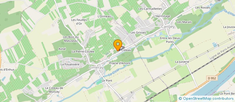 localisation de l'entreprise SCI AXCIM  SOUVIGNY DE TOURAINE