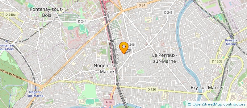 localisation de l'entreprise SCI AXE IMMO  LE PERREUX-SUR-MARNE