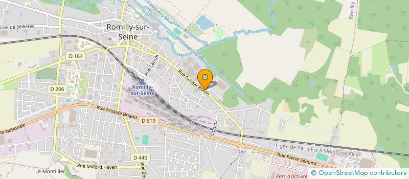 localisation de l'entreprise SCI AXE IMMOBILIER  ROMILLY-SUR-SEINE