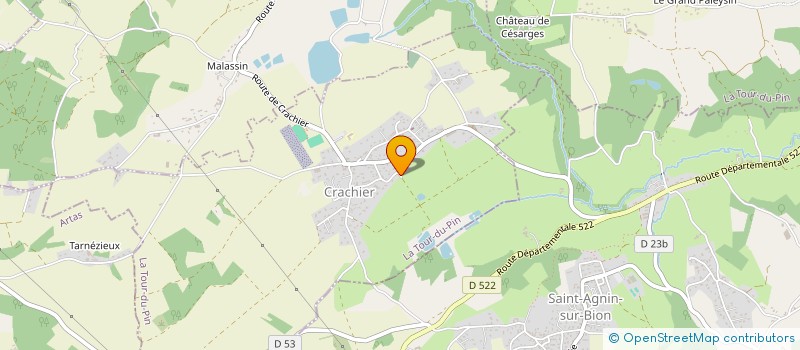 localisation de l'entreprise SCI AXEJ  CRACHIER