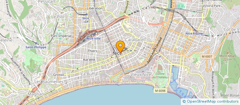 localisation de l'entreprise SCI AXEL à NICE