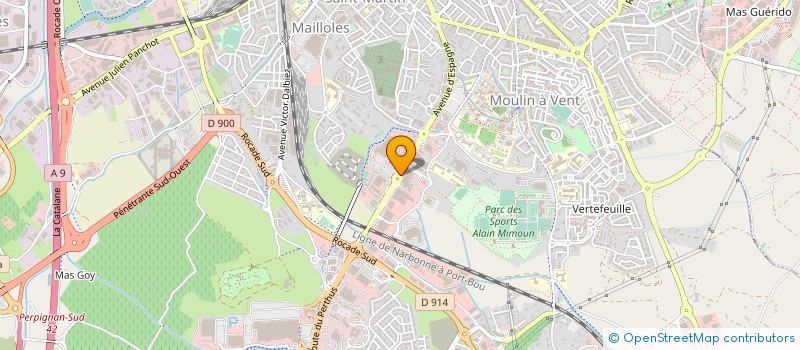 localisation de l'entreprise SCI AXEL  PERPIGNAN