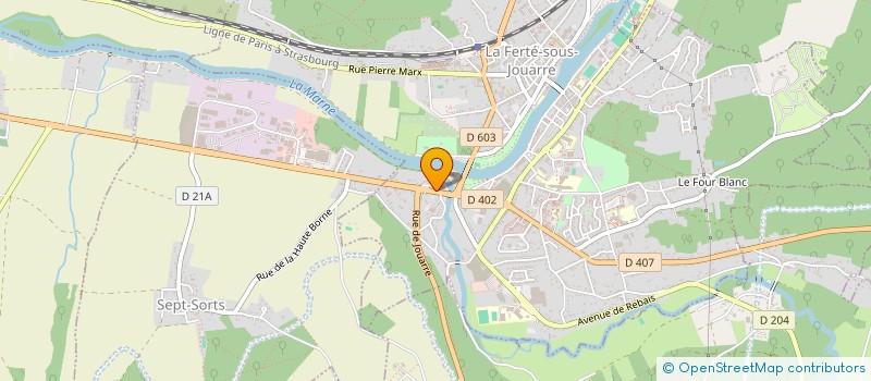 localisation de l'entreprise SCI AXEL à LA FERTE-SOUS-JOUARRE