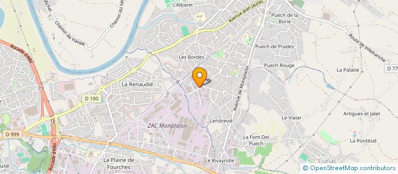 localisation de l'entreprise SCI AXEL  SAINT-JUERY