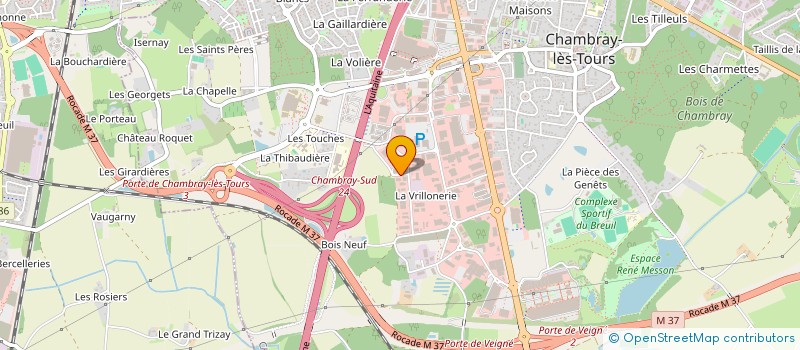 localisation de l'entreprise SCI AXEL  CHAMBRAY-LES-TOURS