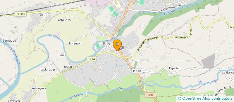 localisation de l'entreprise SCI AXELADONIS  BRETENOUX