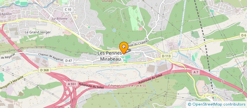 localisation de l'entreprise SCI AXELLE à LES PENNES-MIRABEAU