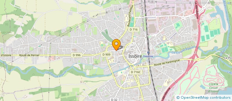 localisation de l'entreprise SCI AXELLEA  ISSOIRE