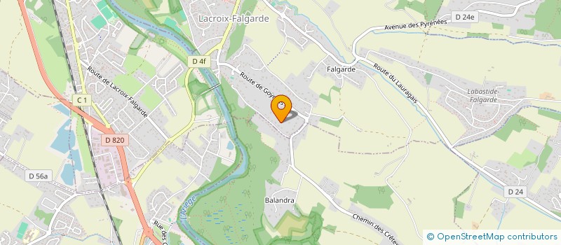 localisation de l'entreprise SCI AXELOL  LACROIX-FALGARDE